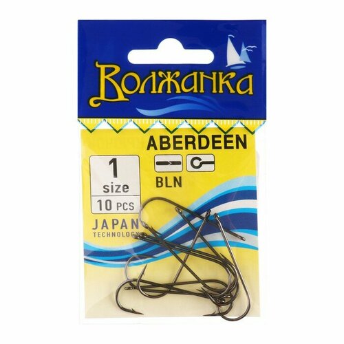 фото Крючки "волжанка" aberdeen № 1, 10 шт volzhanka