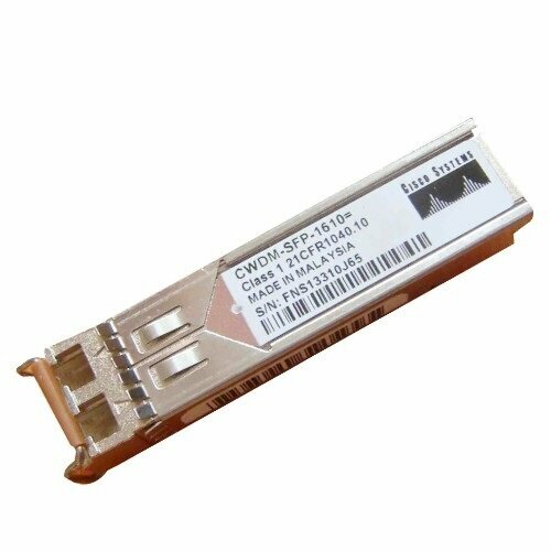 Трансивер Cisco SFP CWDM-SFP-1610 1000BASE-CWDM, 1610nm Transmitter Wavelength, Small Form-factor Pluggable (SFP), Gigabit Ethernet and 1G/2G Fibre Channel sfp трансивер cisco mgbt1