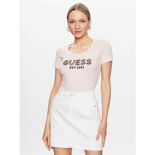 Футболка GUESS, размер L [INT], розовый