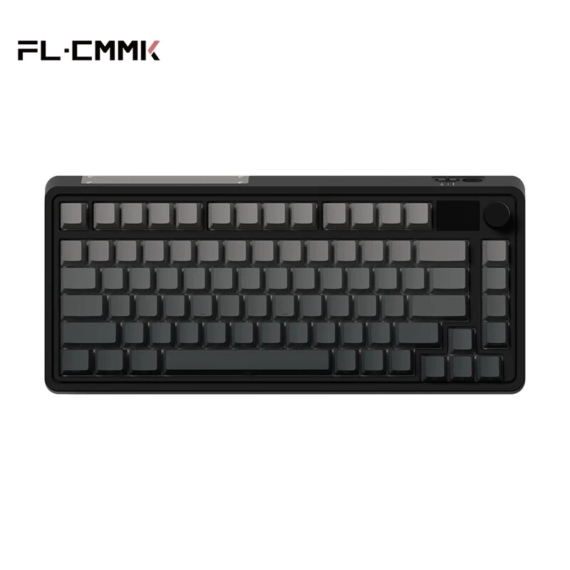 FL·ESPORTS CMK75 Механическая клавиатура PBT 81 клавиш, WuYing-Side carved, MX Ice Mint V2