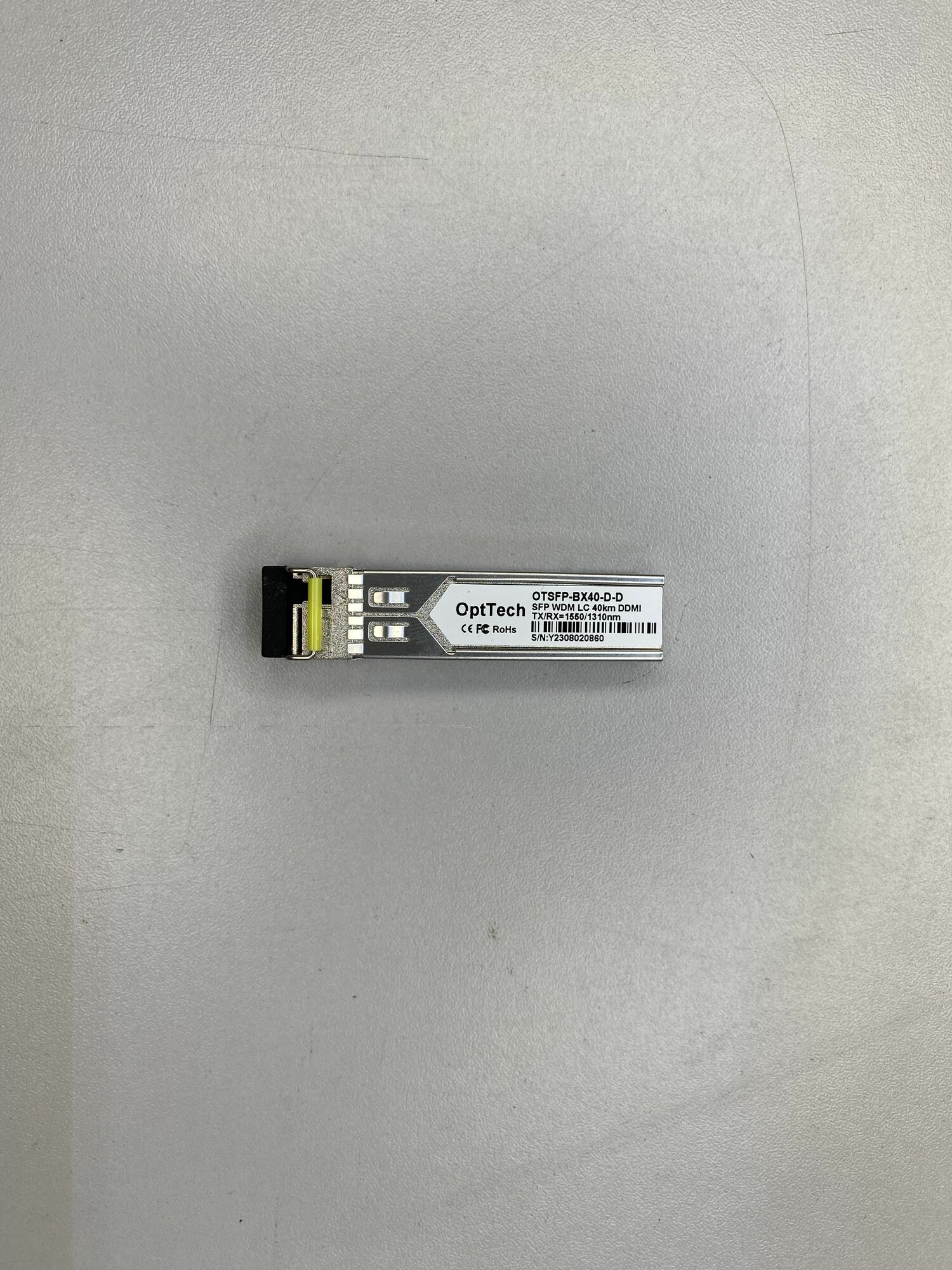 Трансивер модуль SFP, WDM, TX/RX 1550/1310nm, LC, 40km, DDMI