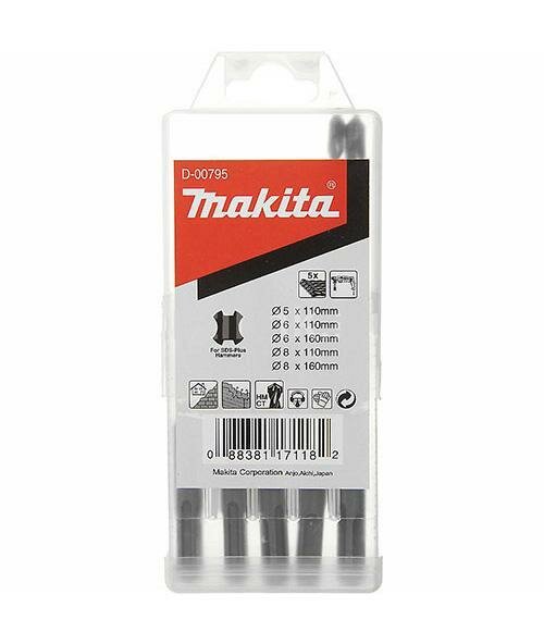 Набор буров SDS-plus 5 шт. Makita D-00795