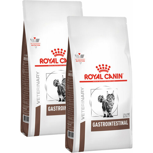 ROYAL CANIN GASTROINTESTINAL для взрослых кошек при заболеваниях желудочно-кишечного тракта 0,35 + 0,35 кг