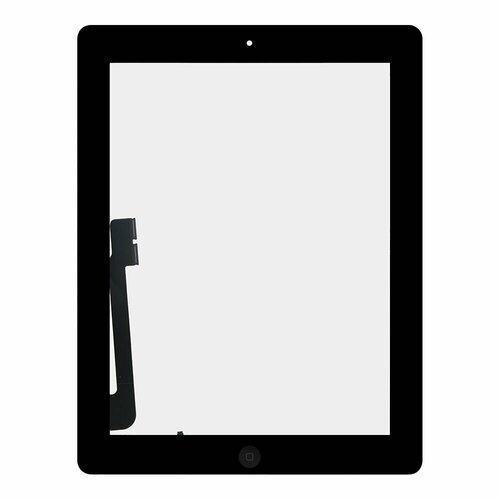 Тачскрин для Apple iPad 4/ iPad 3 с кнопкой Home, 1-я категория, класс AAA (черный)