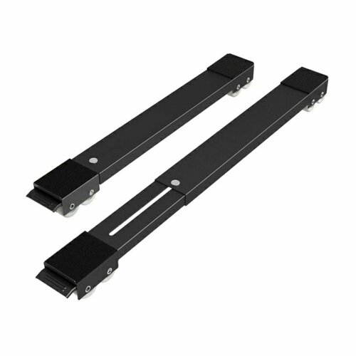 Подставка для перемещения стиральной машины бытовой техники/холодильника/мебели металлическая на колесиках передвижная. Регулируемая противоскользящая антивибрационная выдвижная на роликах до 200кг.