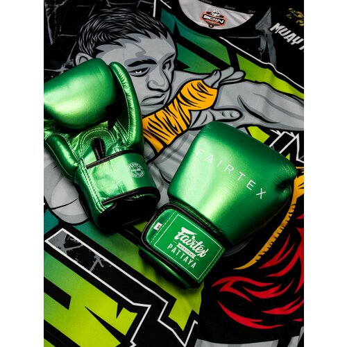 Перчатки для бокса Fairtex BGV22 зеленые 12 унций