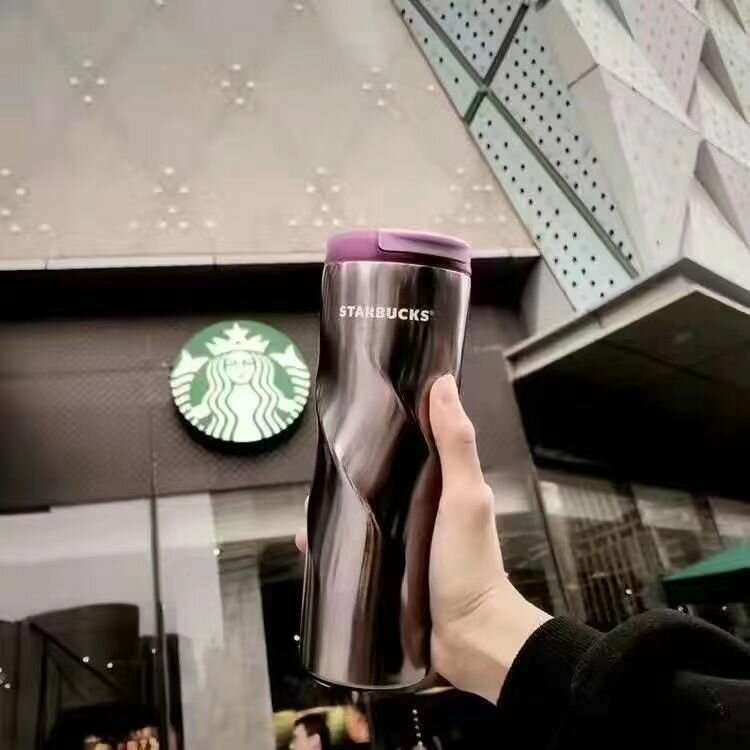 Кружка термос Starbucks 500 мл с двойной стенкой из нержавеющей стали, Thermo cup держит тепло до 6 часов-MAIDING