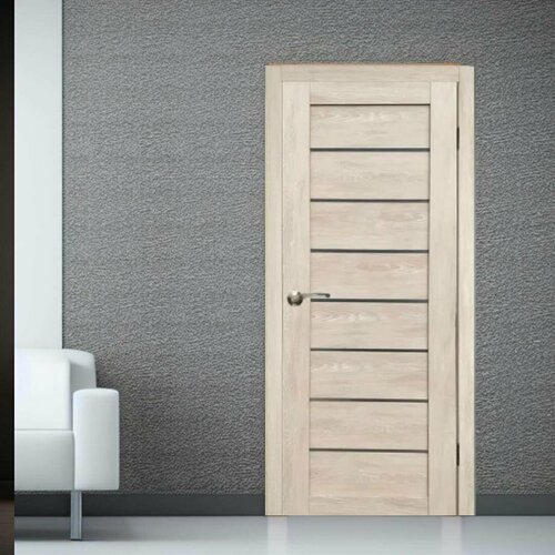 Межкомнатная дверь B 22 Grey 900х2000 матовое стекло (комплект с погонажом)