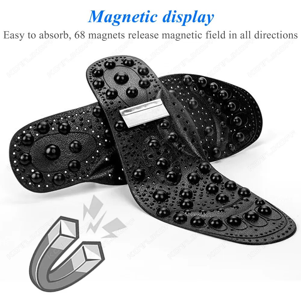 Изображение Магнитотерапевтические массажные стельки, Black (16 PCS), S EU 35-40, Мужской