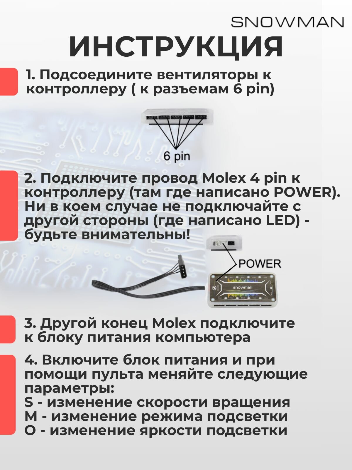 Вентилятор (кулер) с ARGB подсветкой для корпуса ПК, комплект 3 кулера + контроллер + пульт — фото 1