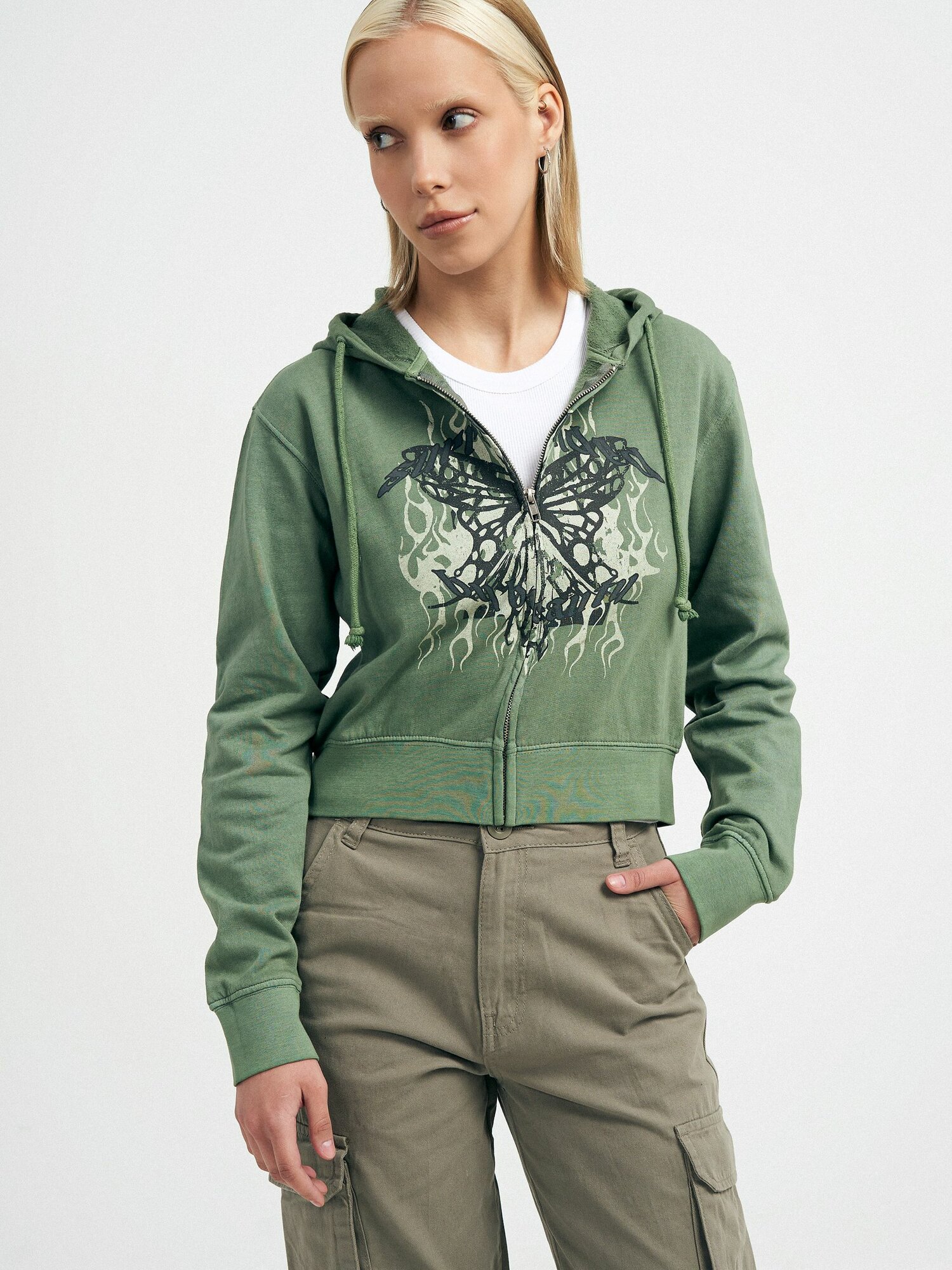 Свитшот ТВОЕ размер S  хаки Хаки