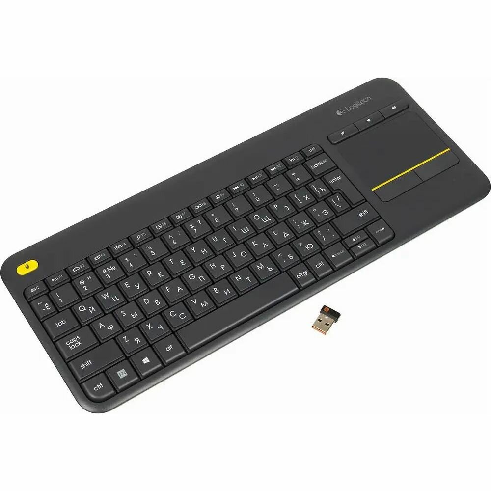 Клавиатура Logitech Wireless Touch K400 Plus Black 920-007147