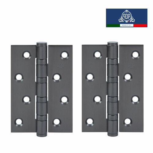 Петля PDP H0505 дверная универсальная накладная 100х70 мм матовый графит 3050₽