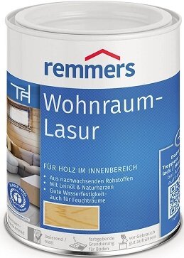 Лазурь для Дерева Remmers Wohnraum-Lasur 2.5л Вишня, Восковая для Внутренних Работ.