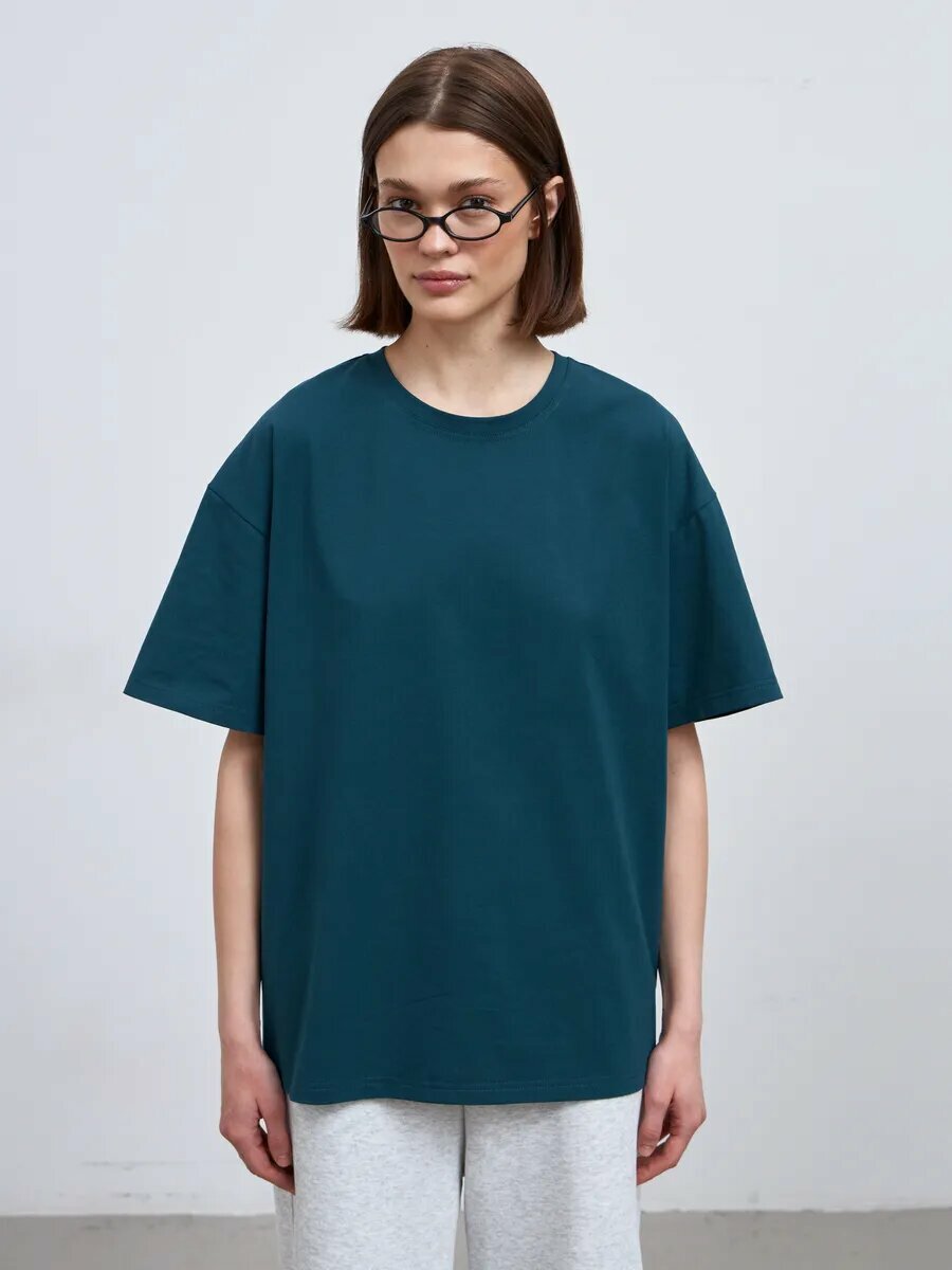 Футболка Телодвижения, размер 170-88-94 (44) S, морская волна — фото 1