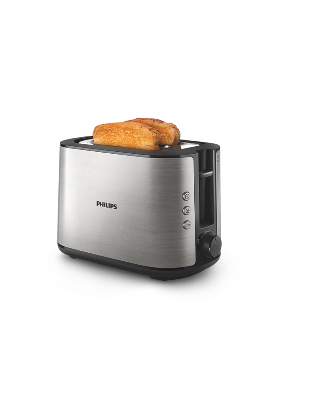 Тостер Philips "Viva Collection" HD2650/91, 2 тоста, серебристый — фото 1