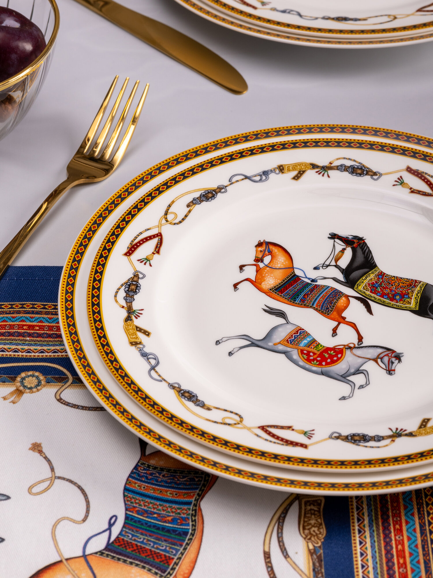 Набор тарелок закусочных Lefard "Passage", 22,5 см, 2 шт, фарфоровые — фото 1