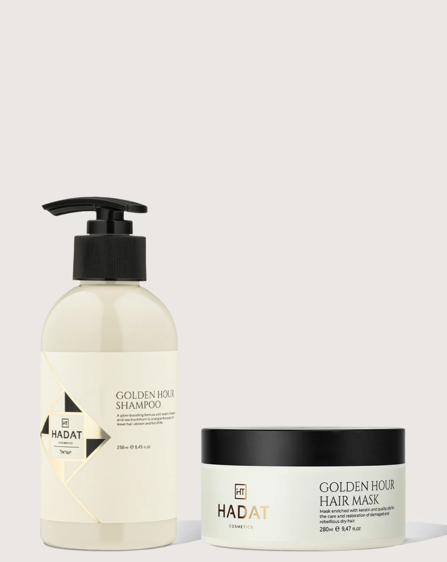 Набор GOLDEN HOUR шампунь для волос 250 мл и маска для волос 280 мл — фото 1