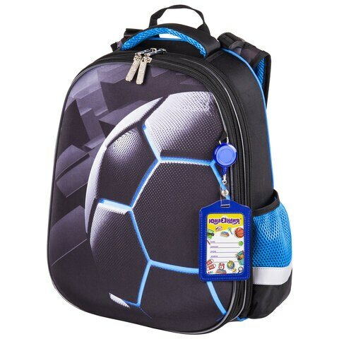 Ранец Юнландия 270677 Extra с дополнительным объемом, 2 отделения, Soccer ball, 38х29х18 см