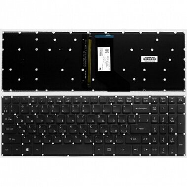 Клавиатура для ноутбука Acer Aspire VX5-591G VX5-591 VX15 VN7-593 черная с подсветкой