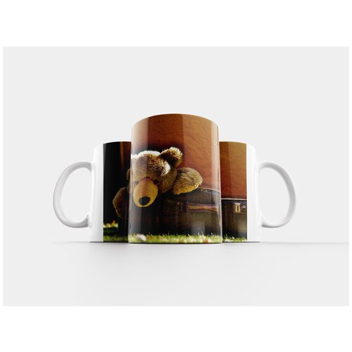 фото Кружка "чемодан, античный, тедди" 320 мл lotsprints