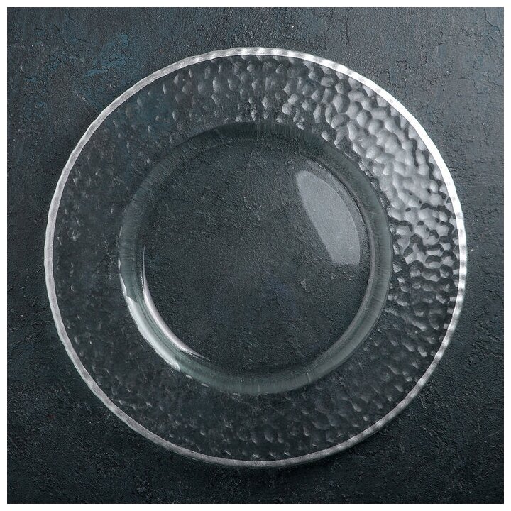 Тарелка подстановочная «Фишер» d=35 см цвет обводки серебряный