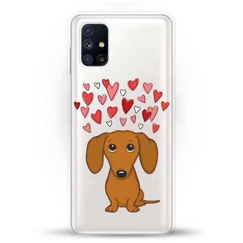 фото Силиконовый чехол любимая такса на samsung galaxy m51 andy & paul