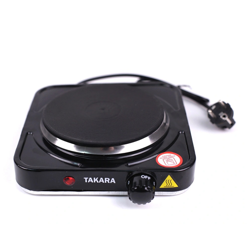 Электрическая плита Takara HP-1020B, одноконфорочная, настольная (черная)