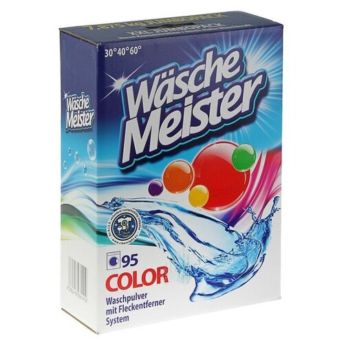 Стиральный порошок WascheMeister Color для цветных тканей, пакет, 7,875 кг Clovin 2920356 .