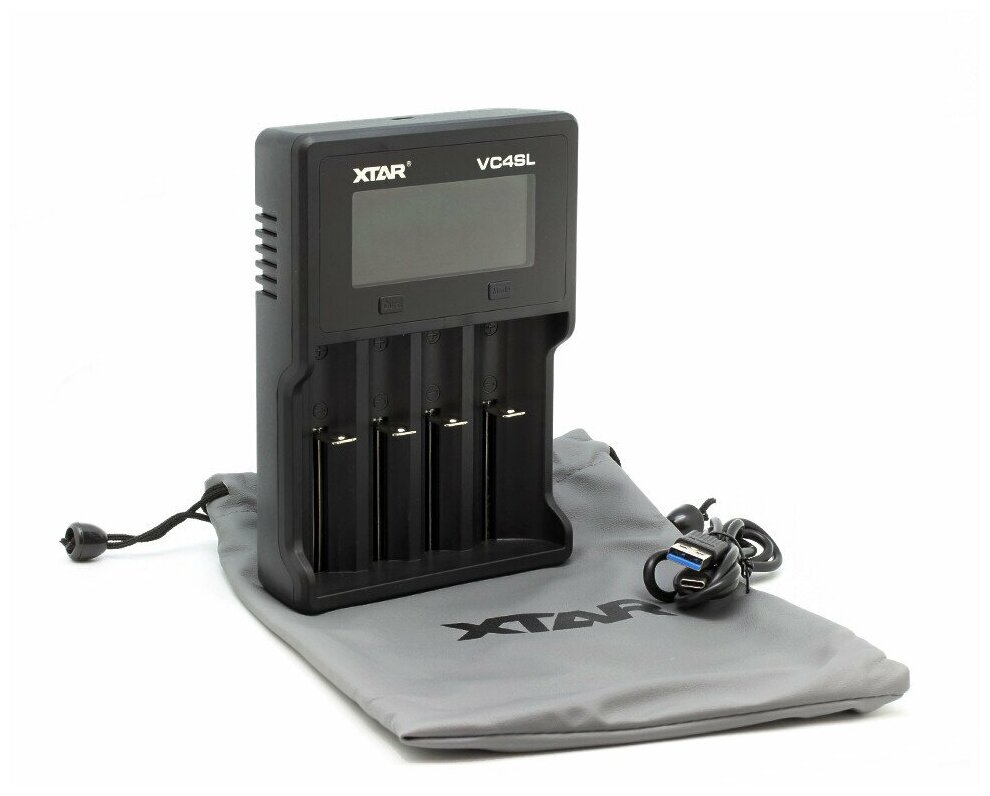 Зарядное интеллектуальное устройство XTAR VC4SL ( 21700 Li-ion, IMR, INR, ICR, Ni-MH, Ni-CD)