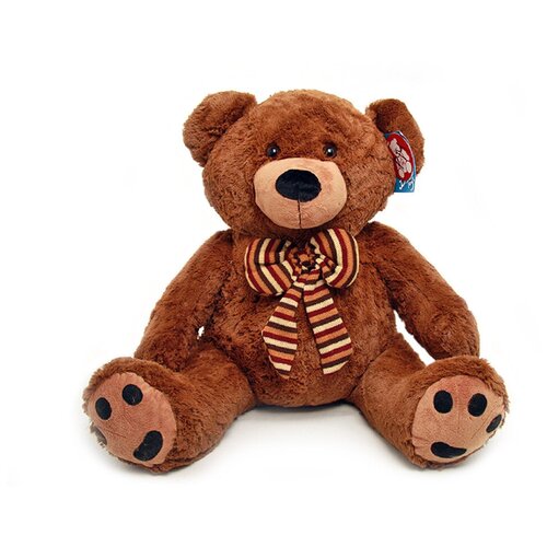 фото Мягкая игрушка magic bear toys медведь шоколад с бантом 50 см.