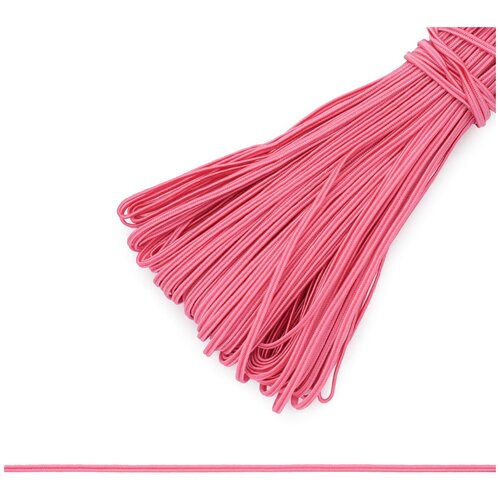 С1094 (C653) Шнур 'сутаж' 3мм*50м (розовый), 50 м
