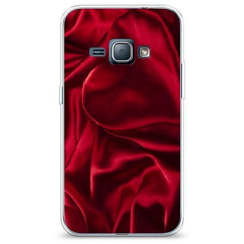 фото Силиконовый чехол "текстура красный шелк" на samsung galaxy j1 2016 / самсунг галакси джей 1 2016 case place