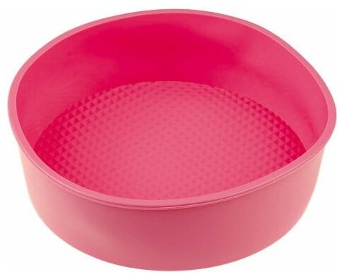 Форма для выпечки силиконовая круглая 20х6 см PERFECTO LINEA розовая (20-013329)