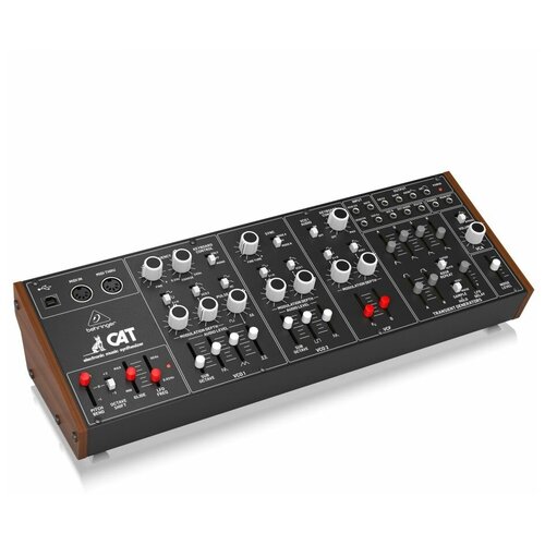 BEHRINGER CAT полумодульный аналоговый синтезатор behringer model d синтезатор полностью аналоговый 3 vco генератор белого розового шума vcf и vca цепи внешнего управления midi usb