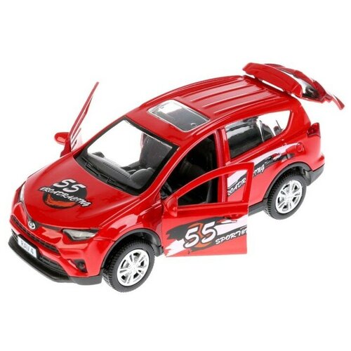 машина металлическая toyota camy 1 24 20 см красная Машина металлическая «Toyota Rav 4. Спорт» 12 см, открываются двери, инерционная