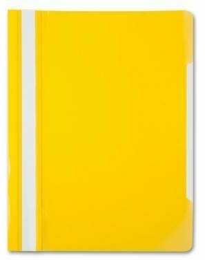 Скоросшиватель Бюрократ с прозрачным верхним листом, А4, желтый (5 шт. в упаковке)