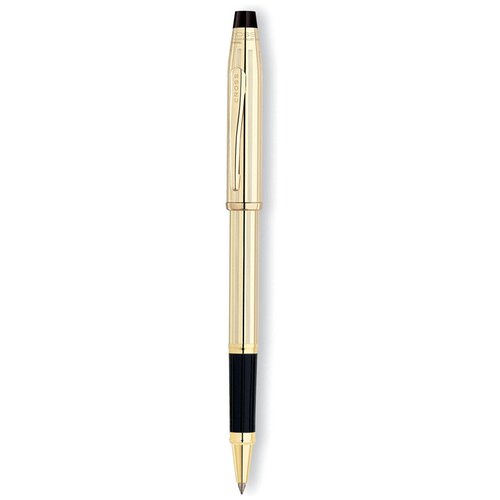 Ручка-роллер Cross Selectip Century II, цвет чернил: черный, цвет корпуса: золотистый