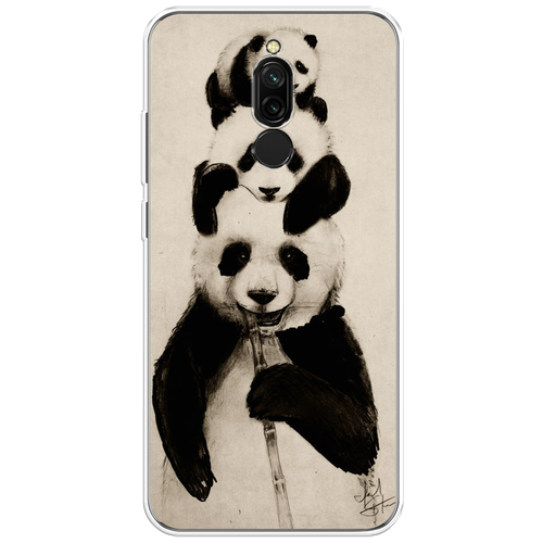 Силиконовый чехол на Xiaomi Redmi 8 / Сяоми Редми 8 Семейство панды