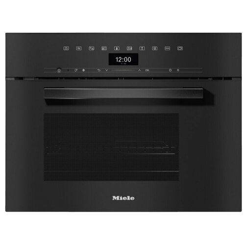 микроволновая печь miele m2230sc obsw черный обсидиан Пароварка с СВЧ Miele DGM7440 OBSW черный обсидиан