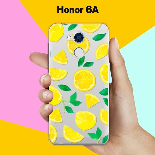 Силиконовый чехол на Honor 6A Узор из лимонов / для Хонор 6А силиконовый чехол на honor 6a узор из такс для хонор 6а