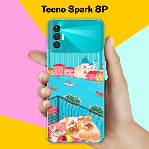 Силиконовый чехол на Tecno Spark 8P Венеция / для Техно Спарк 8П тонкий чехол для tecno spark 8p техно спарк 8п силиконовый чехол с защитой модуля камер прозрачный чехол