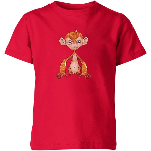 Футболка Us Basic, размер 4, красный мужская футболка рыжая обезьянка 2xl белый