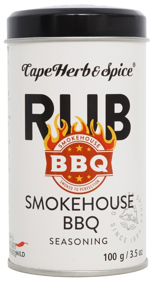 Приправа SmokeHouse BBQ для овощей, специи для ребрышек, специя для гриля, приправа для мяса Cape Herb & Spice