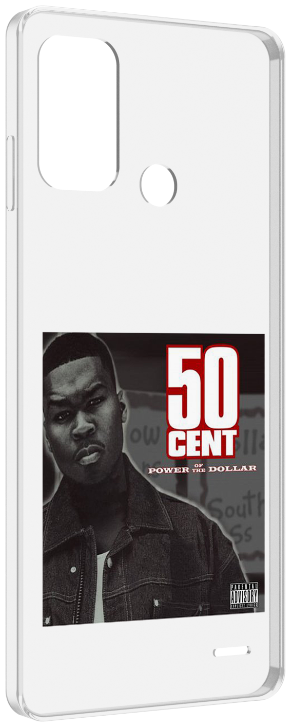 Чехол MyPads 50 Cent - Power Of The Dollar для ZTE Blade A52 задняя-панель-накладка-бампер