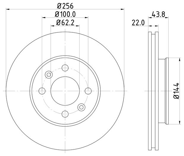 Тормозной диск передний NISSHINBO ND6031K