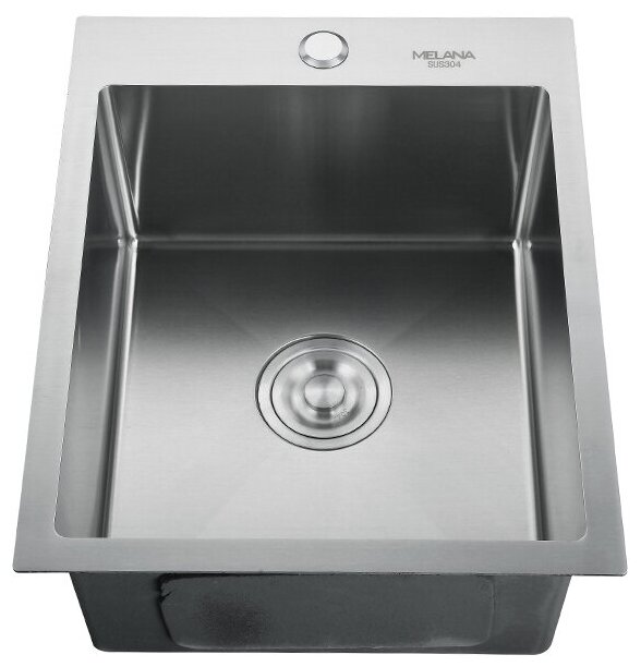 фото Мойка H4050 MELANA ProfLine 3,0/200 сатин врезная прямоугольная с коландером H4050