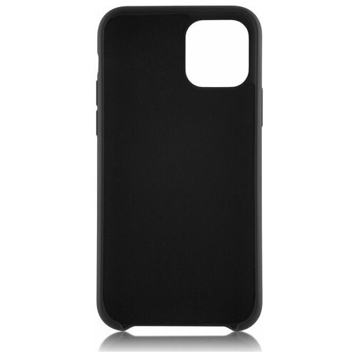 фото Чехол накладка для iphone 12 pro с подкладкой из микрофибры / для айфон 12 про / черный qvatra