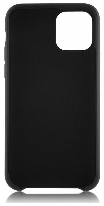 Чехол накладка для iPhone 12 Pro с подкладкой из микрофибры / для айфон 12 Про / черный