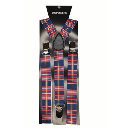 фото Подтяжки "шотландский рисунок" (цв: красный-синий ) артэ